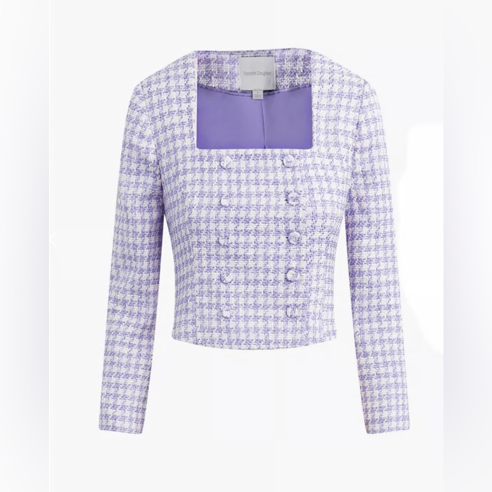 Favorite Daughter Tweed Pattern Jacket